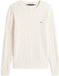 Tommy Hilfiger Classic Cotton Cable Crew Neck Trui Heren Natuurwit