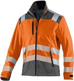 KÜBLER PSA REFLECTIQ 15078427 Hi Vis Reflecterend Softshell Werkjas HEREN Veiligheidsjas Oranje Antraciet - Winddicht