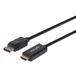 Manhattan DisplayPort 1.2 naar HDMI kabel, 4K@60Hz, 1,8 m, zwart