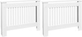 vidaXL Radiatorombouw 2 st 112 cm MDF wit