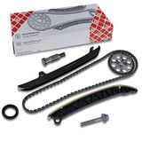 febi bilstein 104259 stuurkettingset voor nokkenas, met glijrails en kettingspanner, 1 stuk