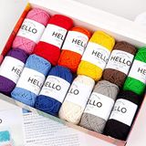 Hello 100% Katoen 12 Ball Garen Pack - Assortiment