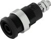 Electro PJP 3265-C-CD1-N Veiligheids-labconnector, female Zwart 1 stuk(s)