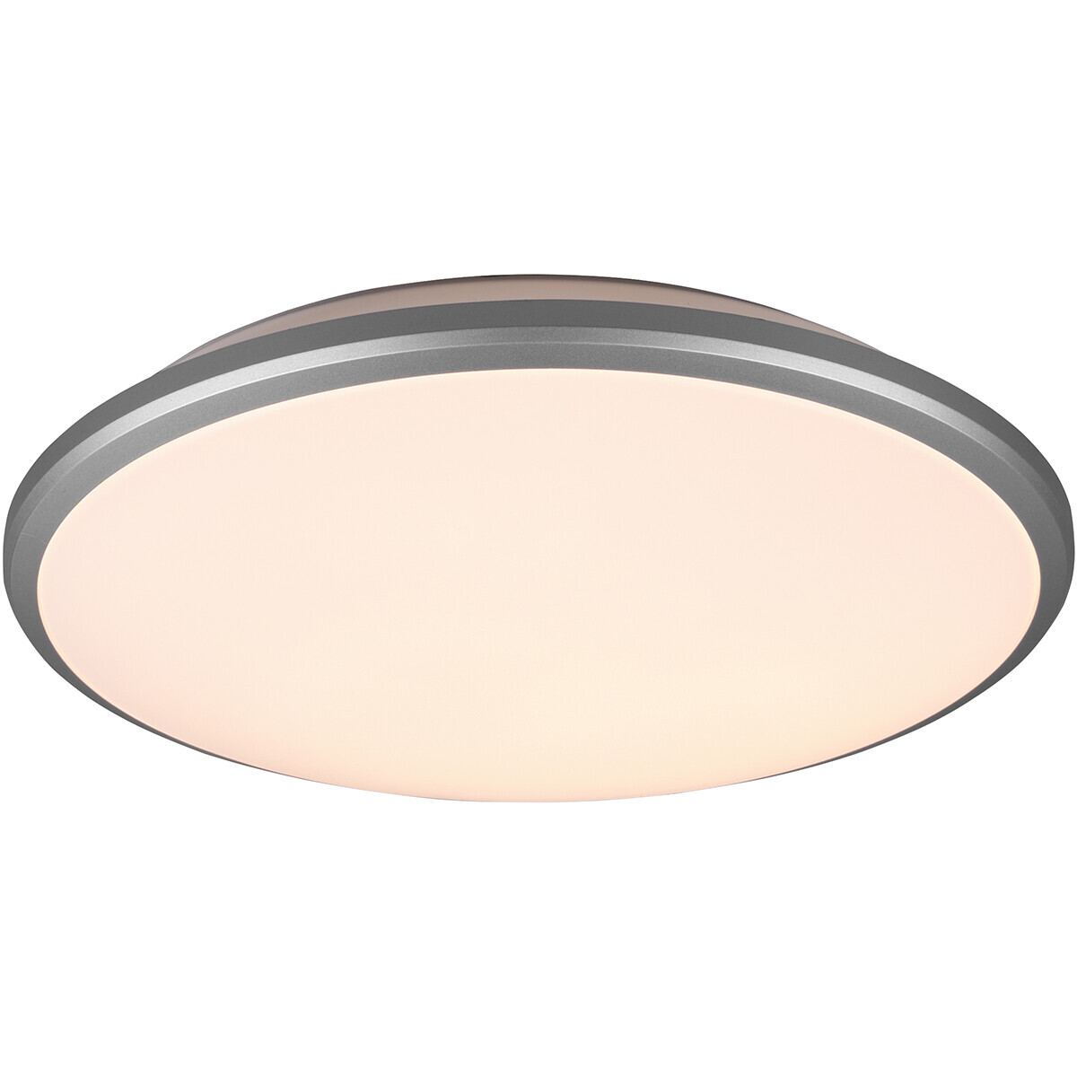 BES LED LED Plafondlamp - Trion Lombis - 20.5W - Warm Wit 3000K - Dimbaar - Rond - Mat Titaan - Kunststof