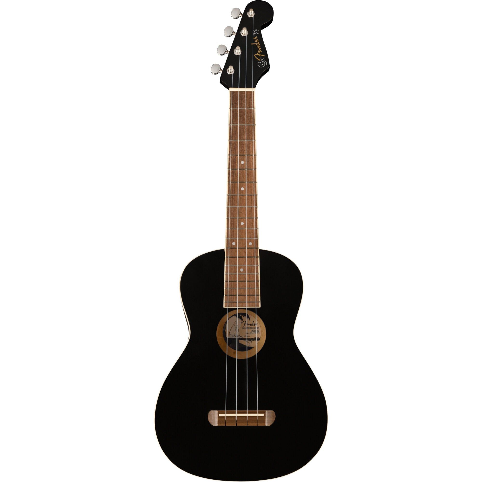 Fender California Coast Avalon WN Black Tenor Ukulele