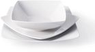 Excelsa Italiaans Design 18-Delige Shiny White Serviesset