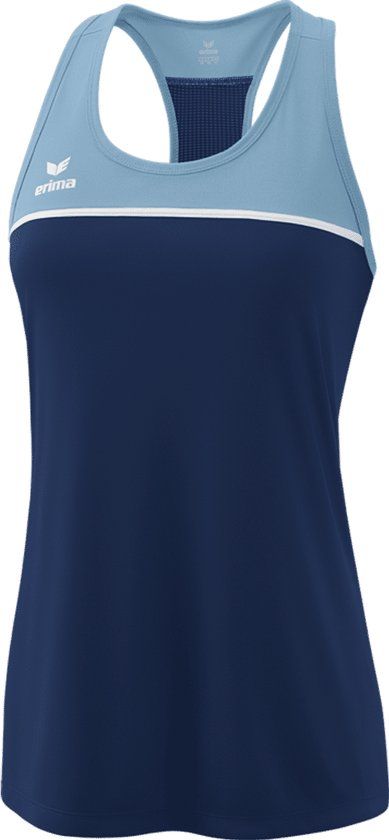 Erima Change Tanktop Dames - New Navy / Faded Denim / Wit | Maat: 34
