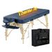 Master Massage Phoenix 71 cm lit de massage pliable mobile, divan de massage, divan cosmétique, chaise longue de massage, bleu roi