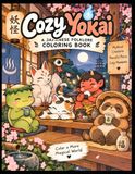 Cozy Yokai: Bold & Easy Coloring Book for Adults and Teens