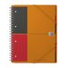 Oxford International A4 Poly Cover Organizer Boek - Oranje/Zwart/Rood