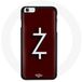 Maniacase Hoesje voor iPhone SE Ozark Seizoen 4 Wit Z Logo Rode Achtergrond