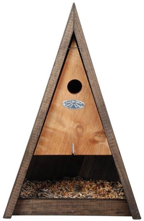 Esschert Design Vogelhuisje met voederplank