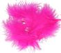 Santex Hobby knutsel veren - 20x - fuchsia - 7 cm - sierveren - decoratie
