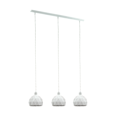 EGLO Roccaforte Hanglamp - Wit - Staal - E14 - 110 cm