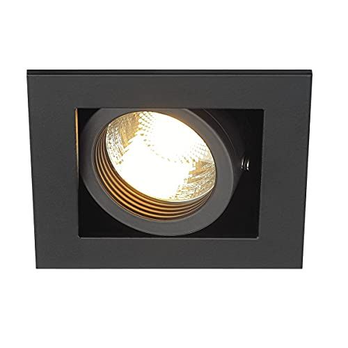 SLV KADUX 1 Plafondinbouwarmatuur - GU10 50W - Zwart