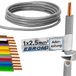 EBROM - 5 meter aderleiding enkeldraads - H07V-U 2,5mm2 - Grijs