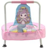 Trampoline Mini-trampoline voor binnen en buiten Roze Kindertrampoline met handgrepen