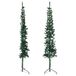 Prolenta Maison Exclusive Kunstkerstboom, halvhoge variant met voet, slank, groen, 150 cm