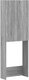 vidaXL Toiletkast DELFT Grijs Sonoma 66 x 25,5 x 190 cm Bewerkt hout