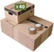 Pack and Move - Set 40 boîtes de déménagement rangement S - 36 x 28 x 18 cm