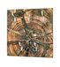 HAKU Wandkapstok roestvrijstaal-look, motief, Aluminium, MDF - Maat: B 60 cm x H 60 cm x D 9 cm, Stijl: Modern