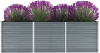 Maison Exclusive - Jardinière surélevée Acier galvanisé 240x80x77 cm Gris