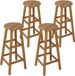 Casaria Barkruk - Set van 4 Massief Acacia Hout 35x35x75cm - Bruin