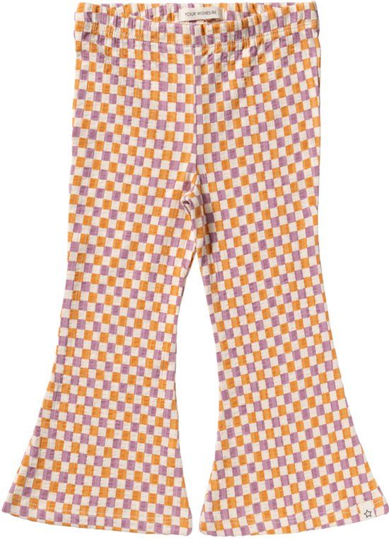 Your Wishes Mini Check Flared Legging Multicolor 128
