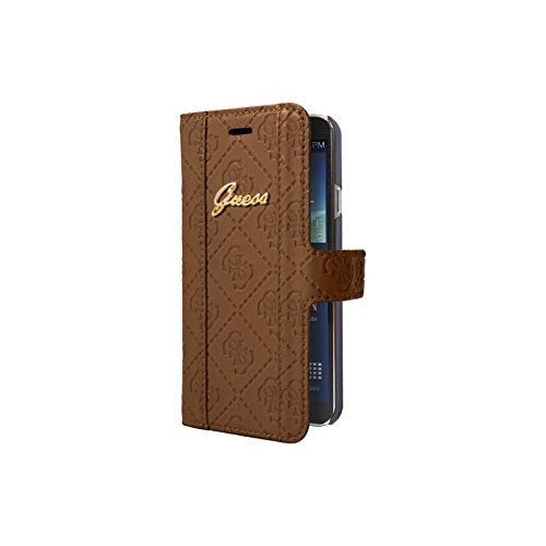 Guess GUFLBKS5SCCO Samsung Galaxy S5 Hoesje - Bruin