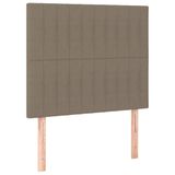 VidaXL Hoofdbord Taupe 90x5x118/128 cm Stof