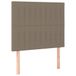 VidaXL Hoofdbord Taupe 90x5x118/128 cm Stof