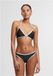 Urban Classics Retro Triangelbikini Bikini Set zwart-wit XS Polyester -