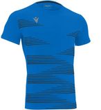 Macron Ivan T-shirt Hommes Bleu Royal/Noir Polyester Manches Courtes S