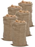 vidaXL Jutezakken - 5 stuks - 65x135 cm - 340 g/m² - 100% Jute - Bruin