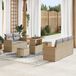Prolenta Maison Exclusive - Tuinset met 8 stukken, beige, van polyrotan