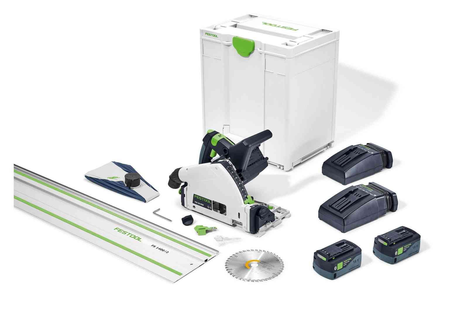 Festool 577006 TSC 55 5,2 KEBI-Plus/XL-FS Accu Invalcirkelzaagmachine 18 Volt