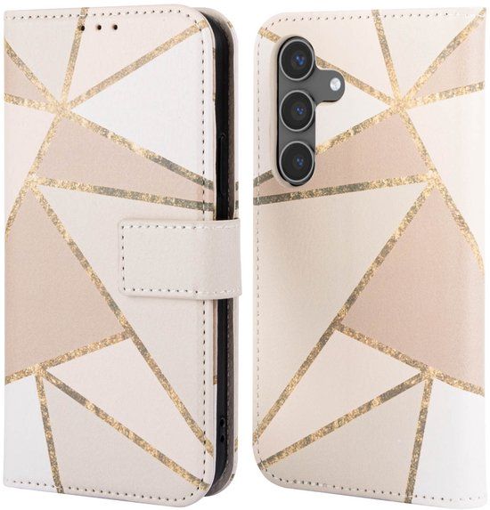 imoshion Design Bookcase voor de Samsung Galaxy S24 - Beige Graphic