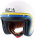 Von Dutch X Helstons Casque jet Big Eye - Jaune/Beige/Bleu - Taille L