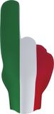 Funny Fashion Foam Hand Vlag Italië - 50 cm