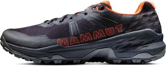 Mammut Sertig II Low Gore-Tex Men's Hiking Shoes - Black / Vibrant Orange - Size 46 2/3