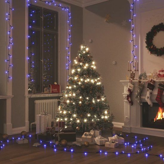 vidaXL Lichtslinger met 2000 LED's, Blauw, 200 m, PVC