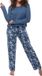 Ammann Dames pyjama Night & Home blauw