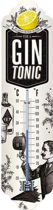 Nostalgic Art Merchandising Thermometer - Gin Tonic