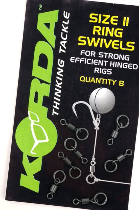 Korda Ring Swivel - Size 11 - 8 stuks