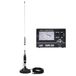 PNI S75 CB-antenne, 75 cm, met vlinder, 125 mm magneet en PNI SWR-300 reflectometer voor SWR-meting