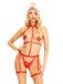 Leg Avenue Vegan leather harness teddy