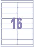Kangaro Etiketten - Universeel - 99,1 x 33,9 mm - 100 vel - 16 stickers per vel