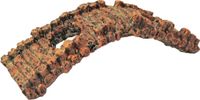 Gebr. de Boon Polyresin ornament oude brug met 2 gaten bruin 17 cm