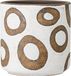 Bloomingville Bloempot terracotta wit Avo Deco 12cm