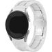 Strap-it Samsung Bracelet en céramique avec maillons Samsung Galaxy Watch 6 Classic 43mm (blanc/argenté)